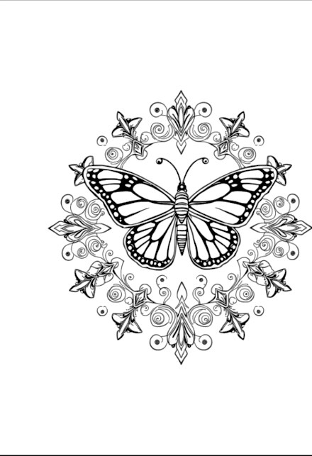 A design from Butterfly Mandalas
