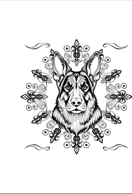 A design from Dog Mandalas
