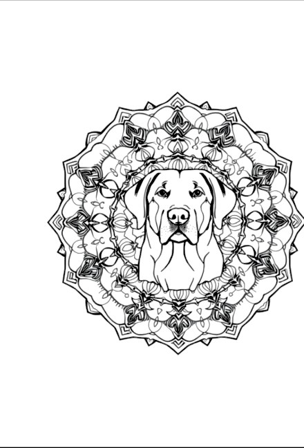 A design from Dog Mandalas