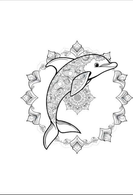A design from Dolphin Mandalas