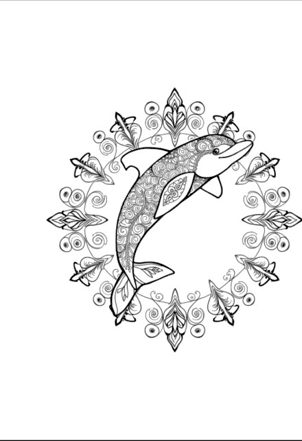 A design from Dolphin Mandalas