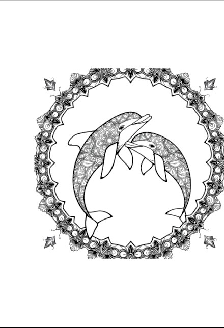 A design from Dolphin Mandalas