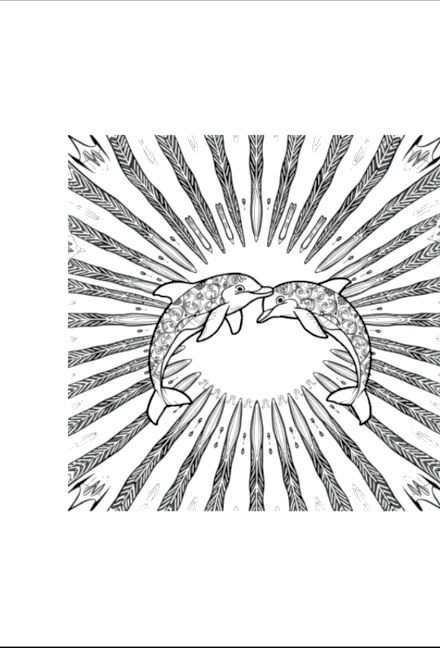 A design from Dolphin Mandalas