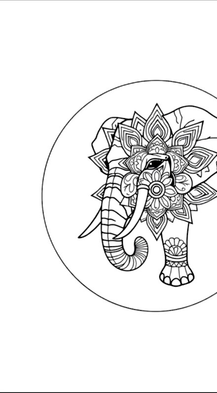 A design from Elephant Mandalas