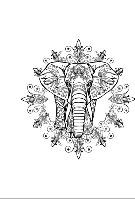 A design from Elephant Mandalas