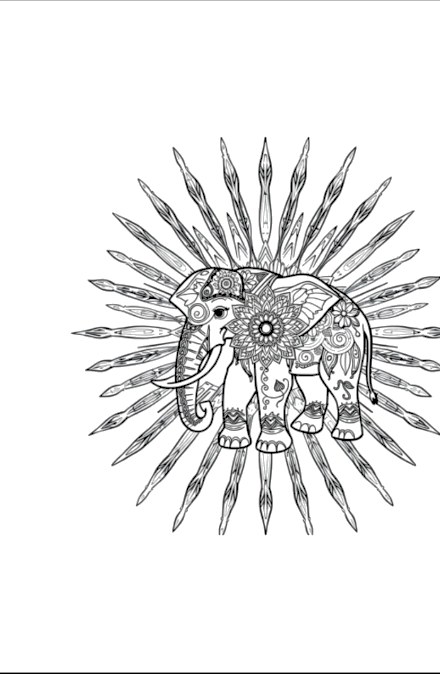 A design from Elephant Mandalas
