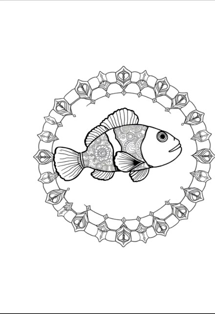A design from Tropical Fish & Ocean Mandalas