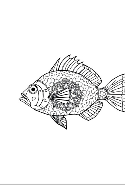 A design from Tropical Fish & Ocean Mandalas