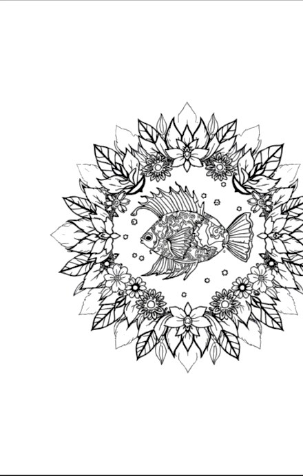 A design from Tropical Fish & Ocean Mandalas