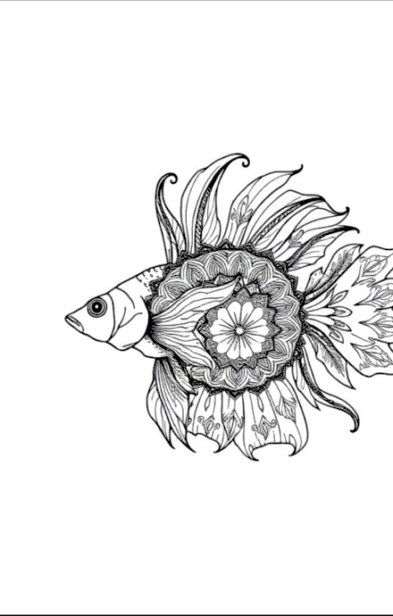 A design from Tropical Fish & Ocean Mandalas