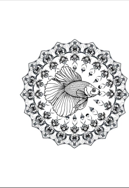 A design from Tropical Fish & Ocean Mandalas