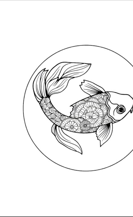 A design from Tropical Fish & Ocean Mandalas
