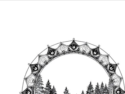 A design from Forest & Mountain Mandalas
