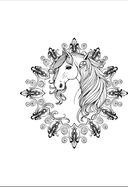 A design from Horse Mandalas