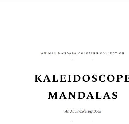 A design from Kaleidoscope Mandalas