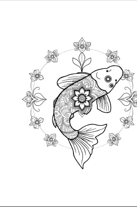 A design from Koi Fish Mandalas