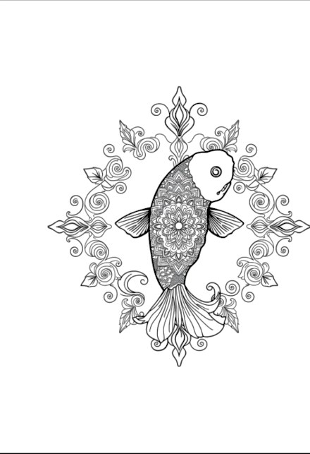 A design from Koi Fish Mandalas