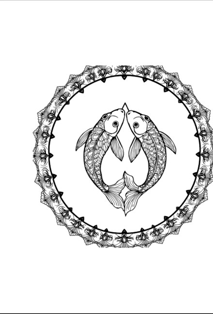 A design from Koi Fish Mandalas
