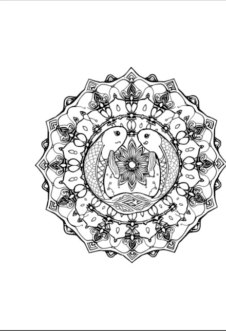 A design from Koi Fish Mandalas