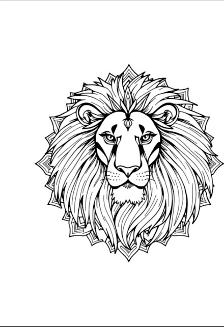 A design from Lion Mandalas