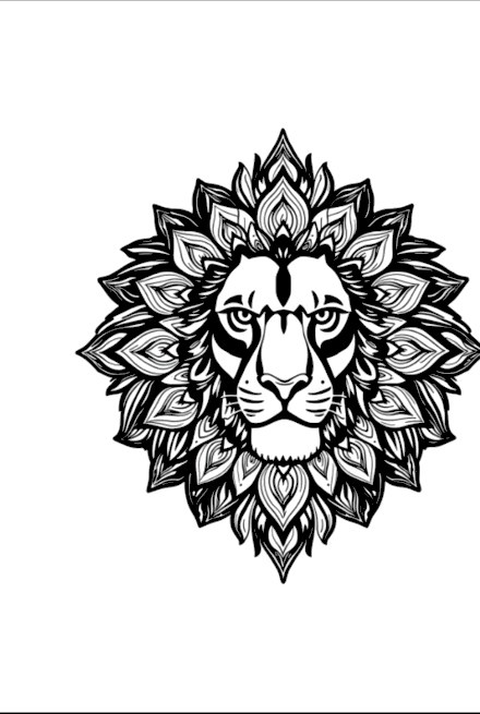 A design from Lion Mandalas