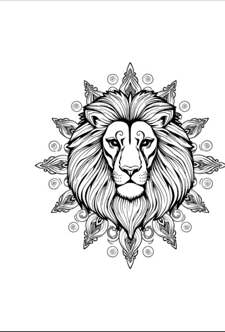 A design from Lion Mandalas