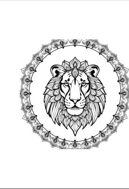 A design from Lion Mandalas