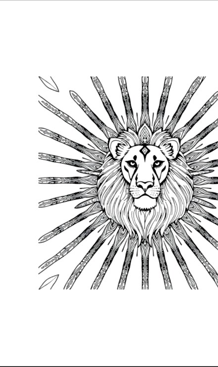 A design from Lion Mandalas