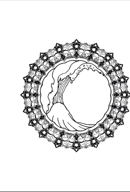 A design from Ocean Wave Mandalas