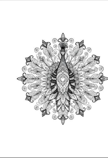 A design from Peacock Mandalas