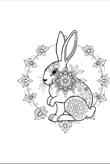 A design from Rabbit Mandalas