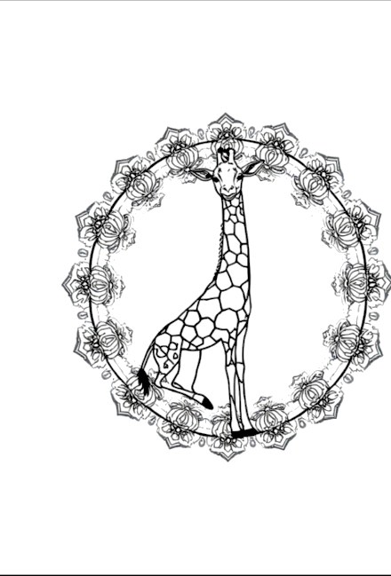 A design from Safari Animal Mandalas