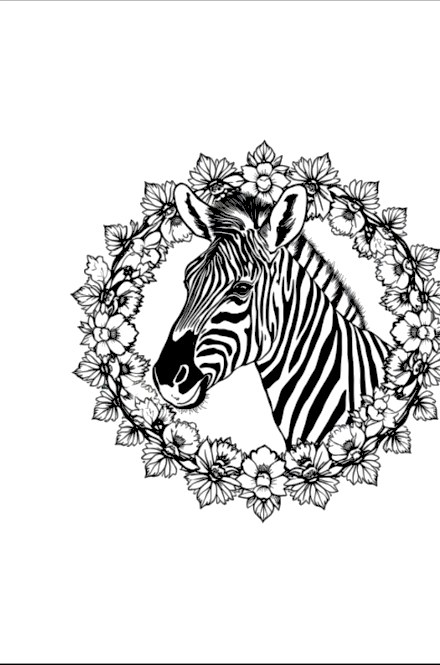 A design from Safari Animal Mandalas