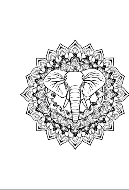 A design from Safari Animal Mandalas