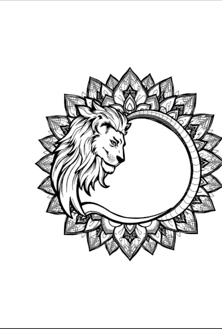 A design from Safari Animal Mandalas