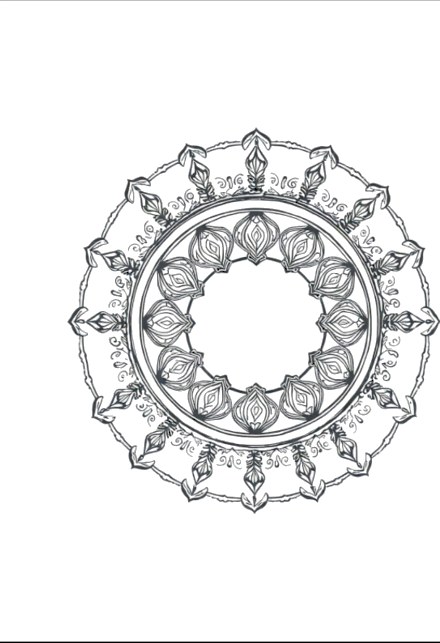 A design from Stained Glass Mandalas