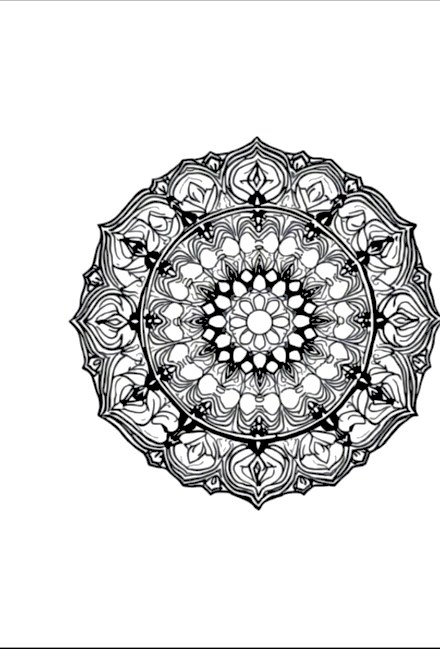 A design from Stained Glass Mandalas