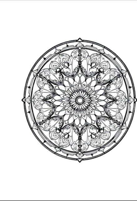 A design from Stained Glass Mandalas