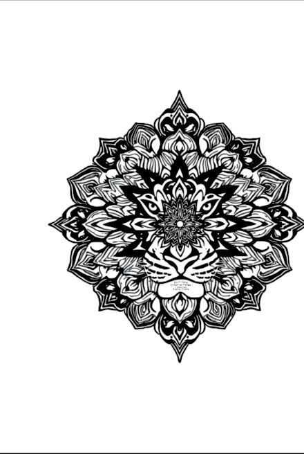 A design from Tiger Mandalas