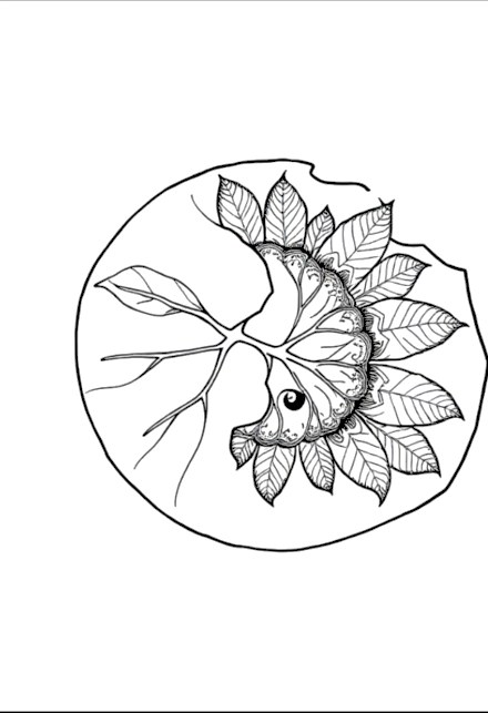 A design from Tropical Leaf Mandalas