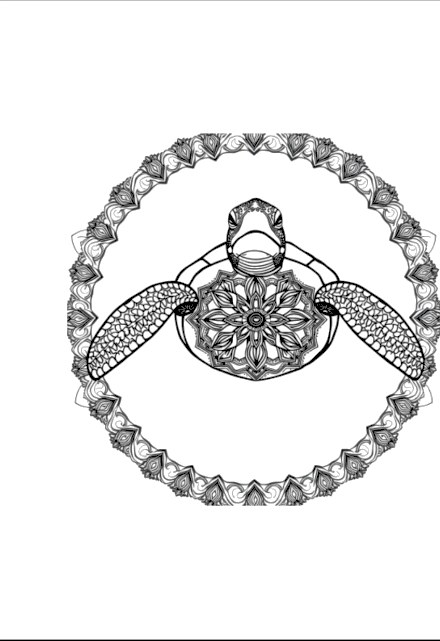 A design from Sea Turtle Mandalas