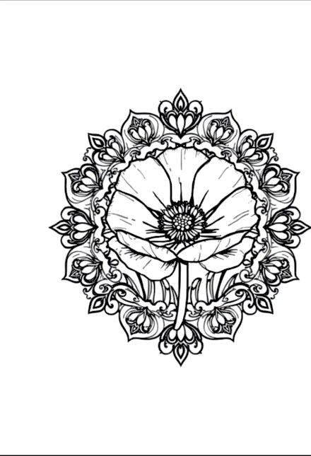 A design from Wildflower Mandalas