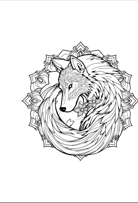 A design from Wolf Mandalas