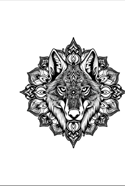 A design from Wolf Mandalas