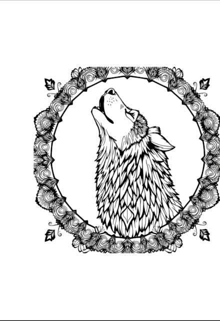 A design from Wolf Mandalas
