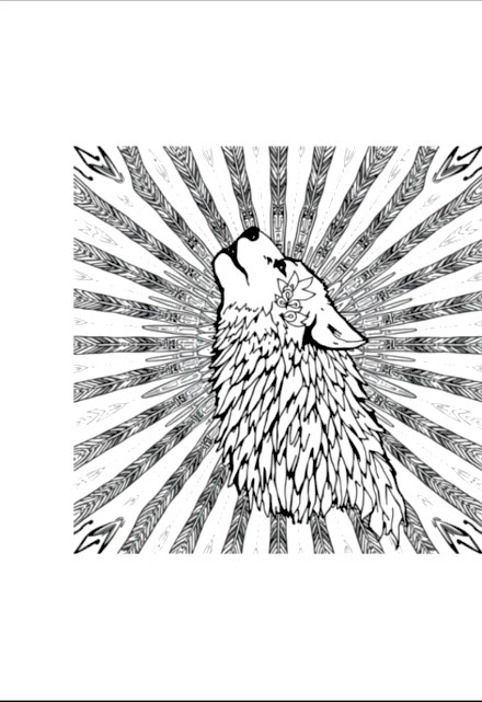 A design from Wolf Mandalas