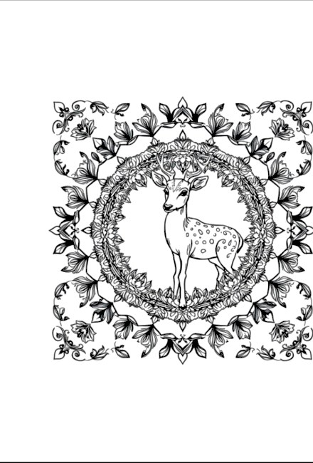 A design from Woodland Animal Mandalas