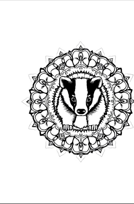 A design from Woodland Animal Mandalas